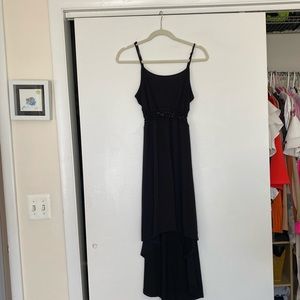 High low black dress